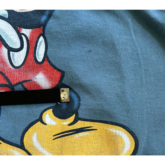 Vintage Mickey Mouse T Shirt Single Stitch Ringer Tee USA Disney - Picture 10 of 12